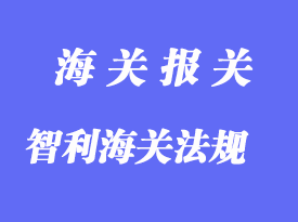 智利海關相關通關法規(guī)